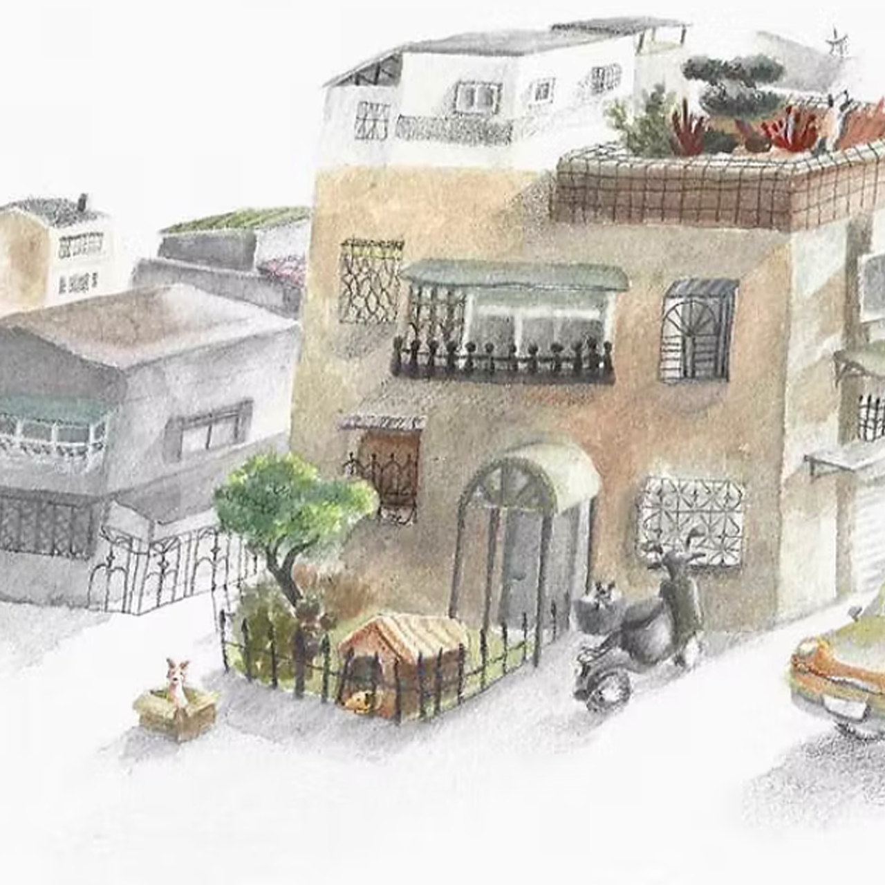 巷子裡的魚 - 書店裡的畫展